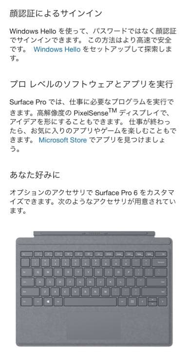 Surface pro 6 ➕充電器➕キーボード➕カバン