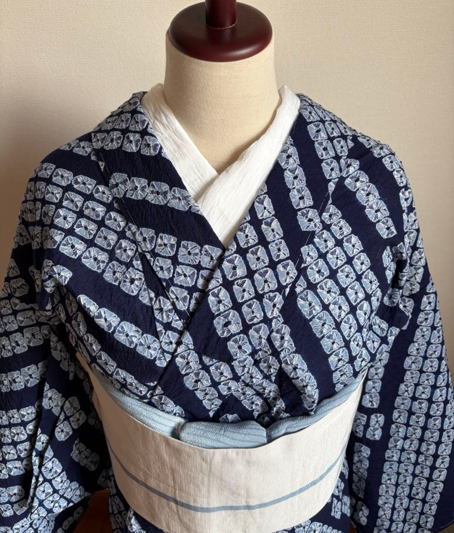 ❤️有松鳴海絞り浴衣　超美品　仕付け付き　✨超美品✨お手入れ済み　新品畳紙付き