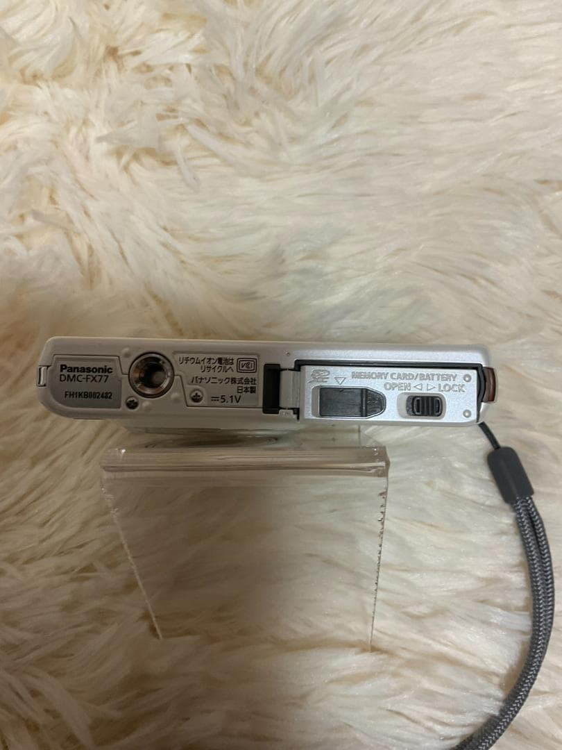 【簡易動作確認済】Panasonic DMC-FX77 ホワイト 本体 デジカメ