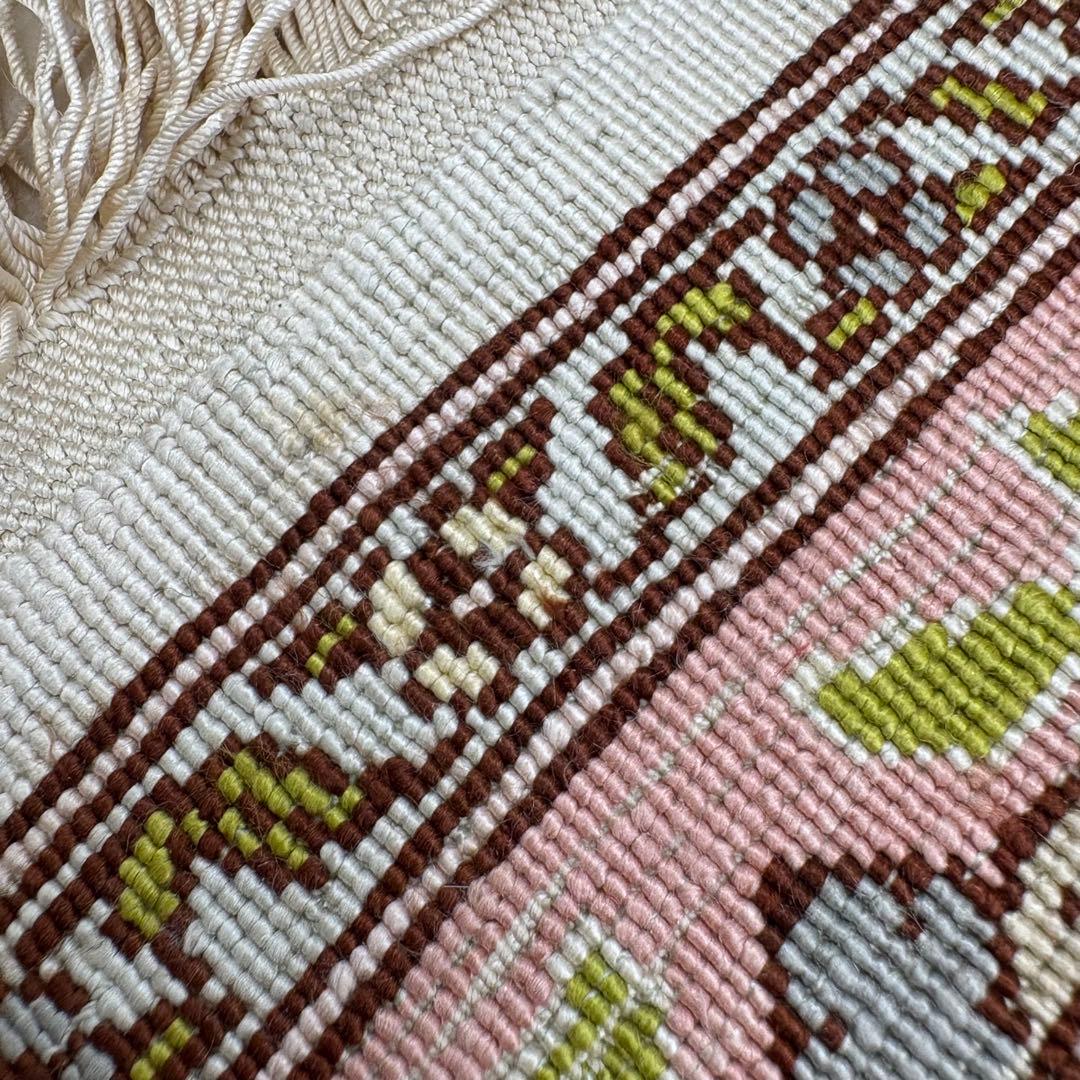 トルコ絨毯　ヘレケ　シルク　玄関マット　55×70