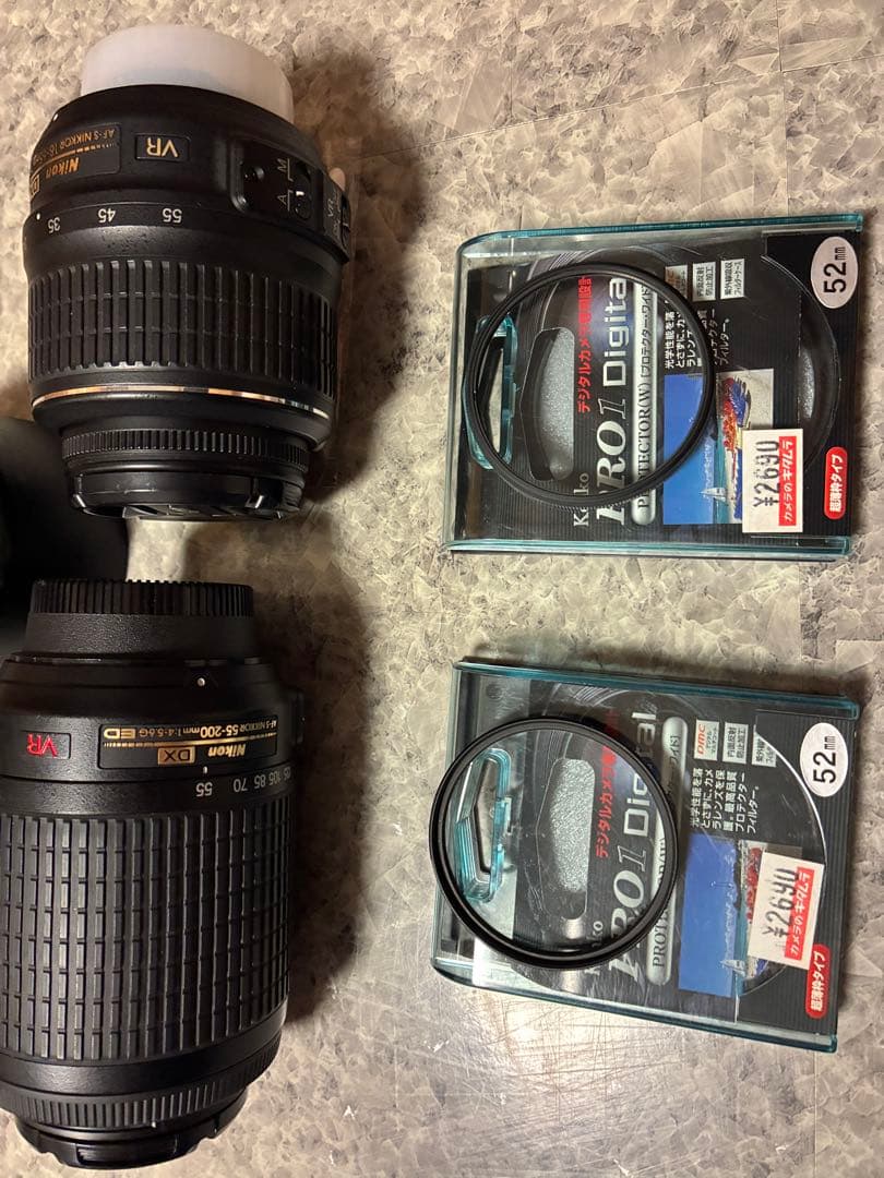 NikonD40Xダブルズームキットフラッシュ内蔵高速連写レンズカバーSDカード