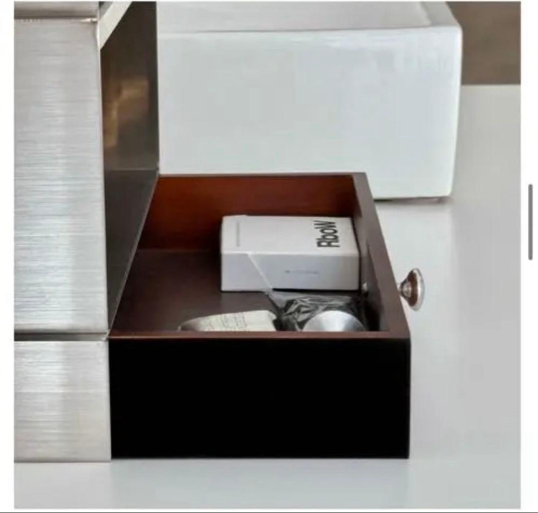 ART OF BLACK 木製引き出し付き ステンレス製 ラック