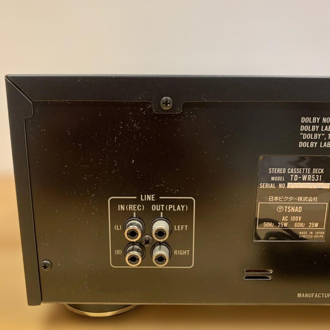 希少Victor TD-WR531 ツインリバースステレオカセットデッキ 動作品