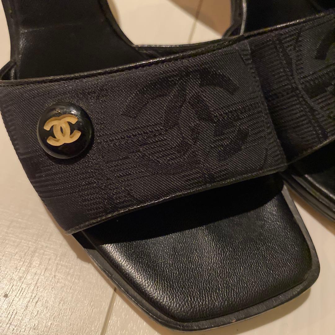 CHANEL トラベルラインミュール23.0cm