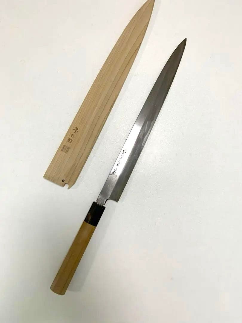 ★高級包丁「子の日」★柳刃包丁（白鋼霞、本鍛錬、31cm尺１）★プロ向け★