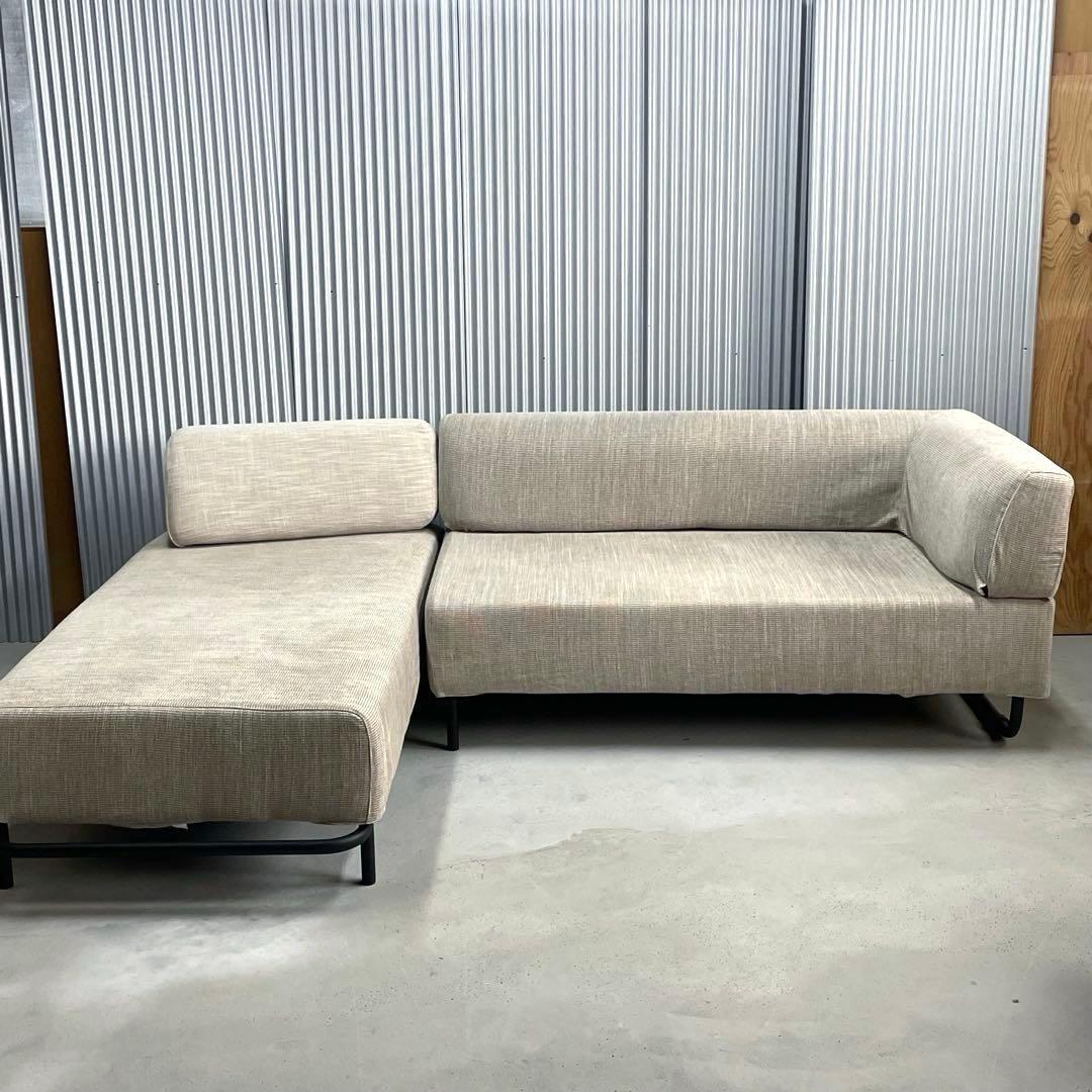 【ACTUS】アクタス　アームソファ　フラットソファ　OWN-S ベージュ　美品