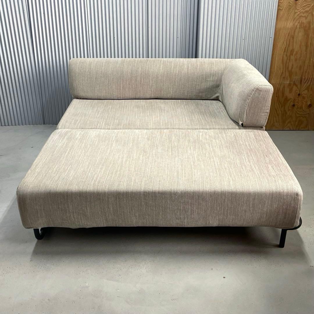 【ACTUS】アクタス　アームソファ　フラットソファ　OWN-S ベージュ　美品