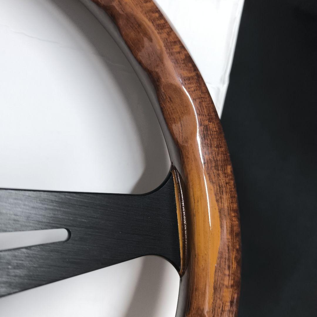 NARDI ナルディタイプ 　クラシック　ウッド&ブラックスポーク350mm