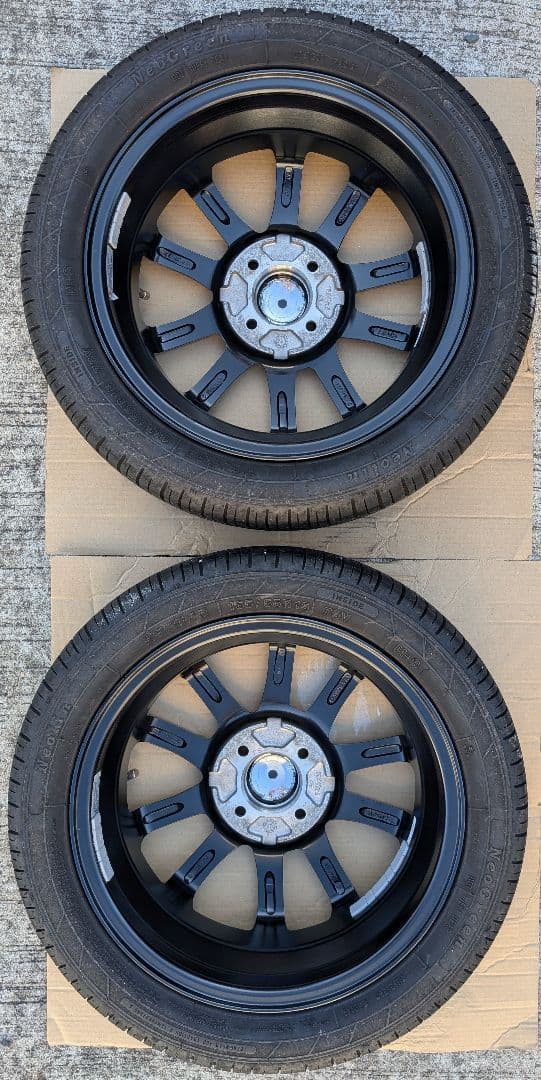 浦島太郎ページ。 15インチ ホイールセット ブラック/シルバー①