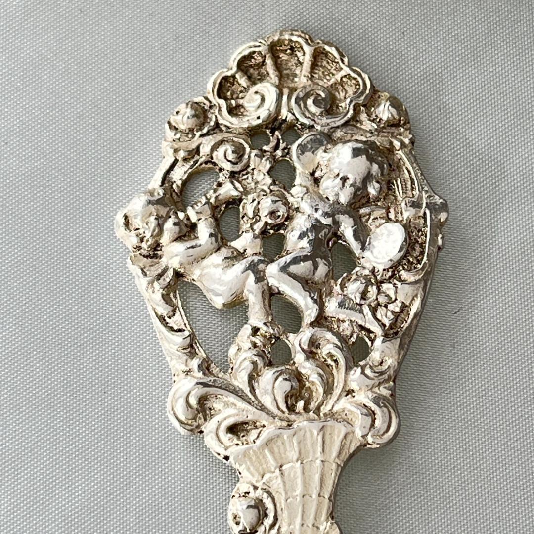 【ドイツ】 天使と薔薇のケーキサーバー【純銀】