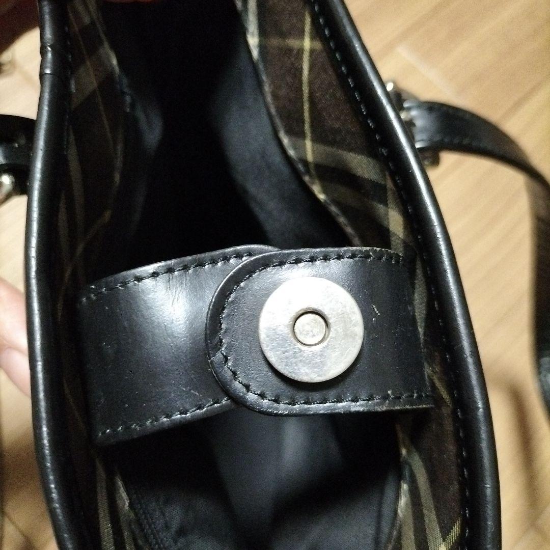 Burberrys ブルーレーベル チェック柄トートバッグ ショルダーバケツ