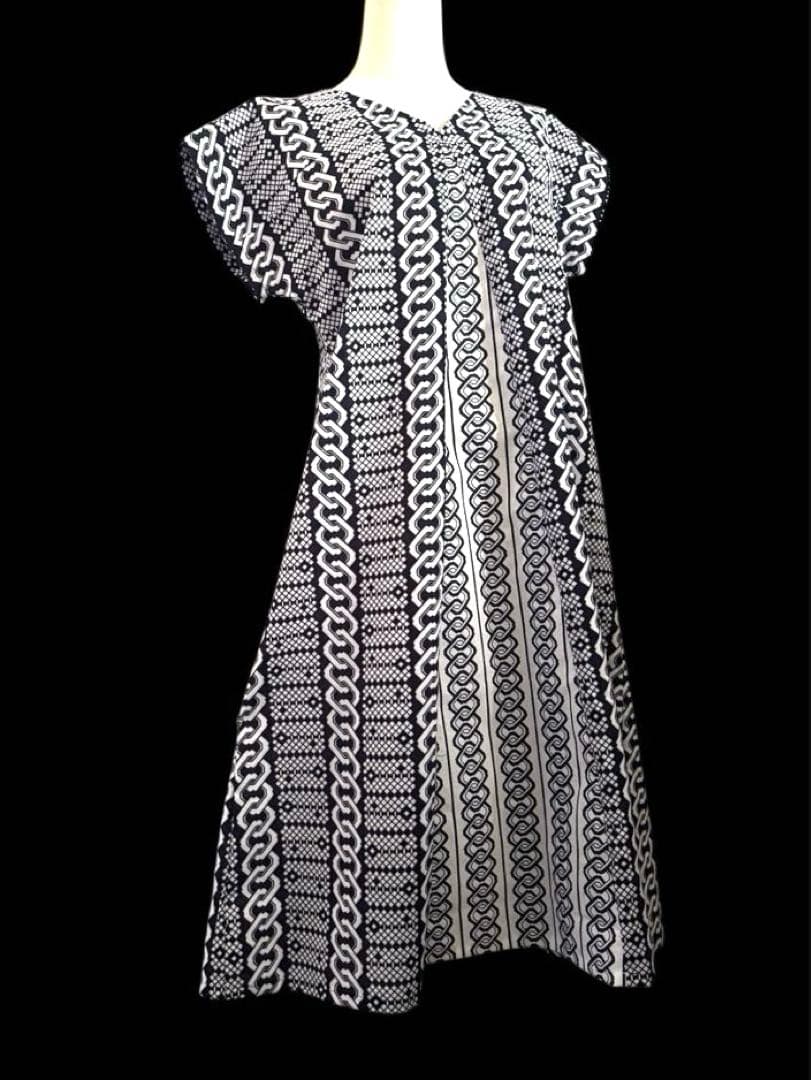 6Y19-1896浴衣リメイク　ワンピース　ロング　ハンドメイド　優雅Aライン