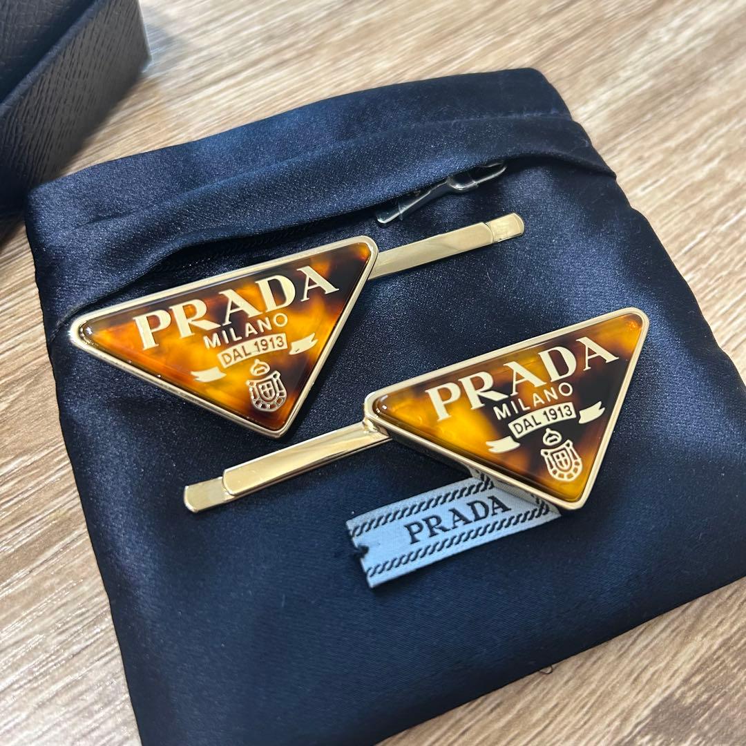 PRADA プレックスメタルバレッタ