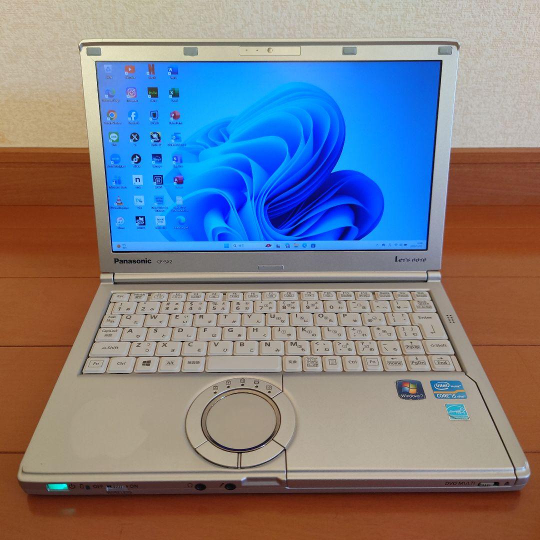 設定済✨️レッツノートCF-SX2◆Win11/i5/SSD/オフィス2024