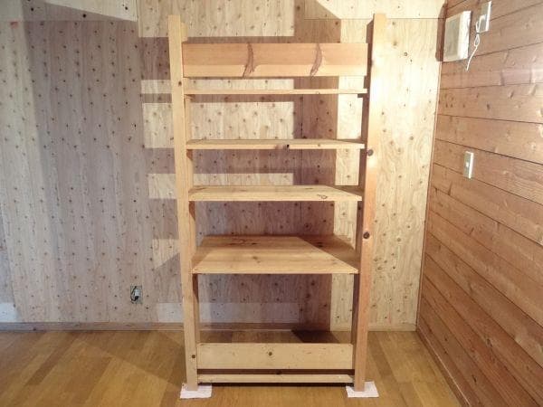 80年代 ビンテージ オールド 天然木 パソコンディスク 本棚 レトロ 当時物