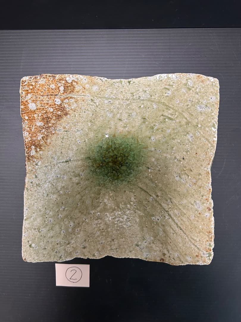 灰釉 平向付 ５枚組　(伊賀焼 高台皿)　蓮善隆 作