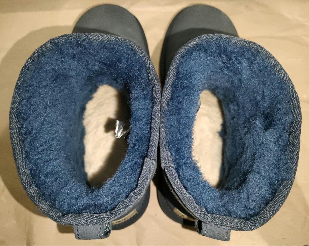 UGGクラシックミニムートンブーツネイビー紺色25