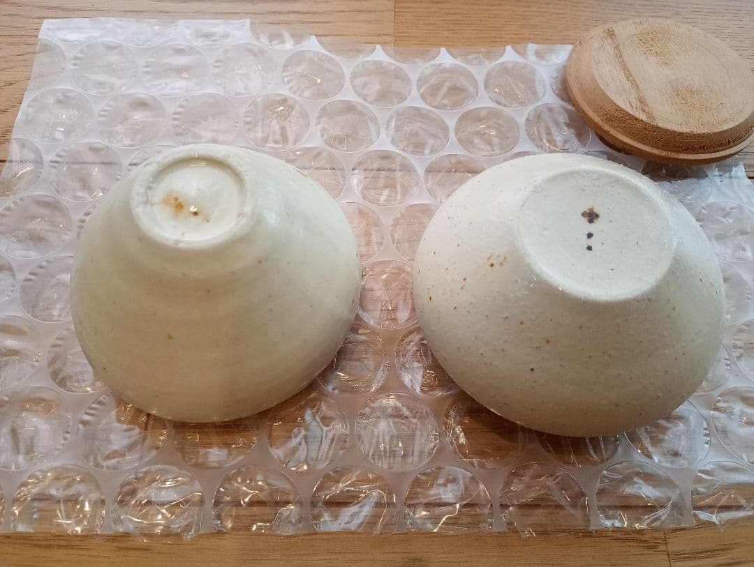 s*a様 市川孝新品セット白磁片口鉢・木蓋小壺