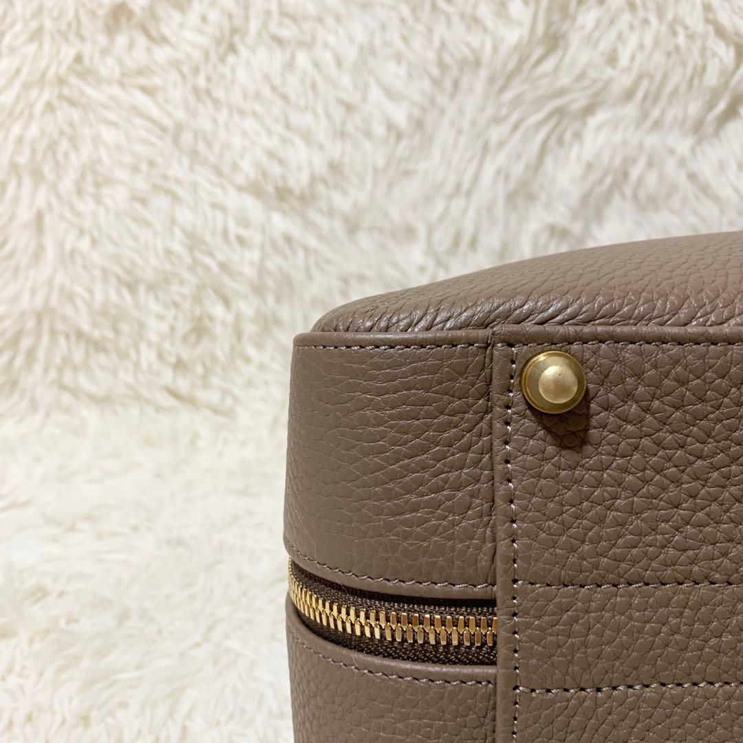 【未使用に近い】大峡製鞄 ゲント•メディア スリムオーバーナイト トープ