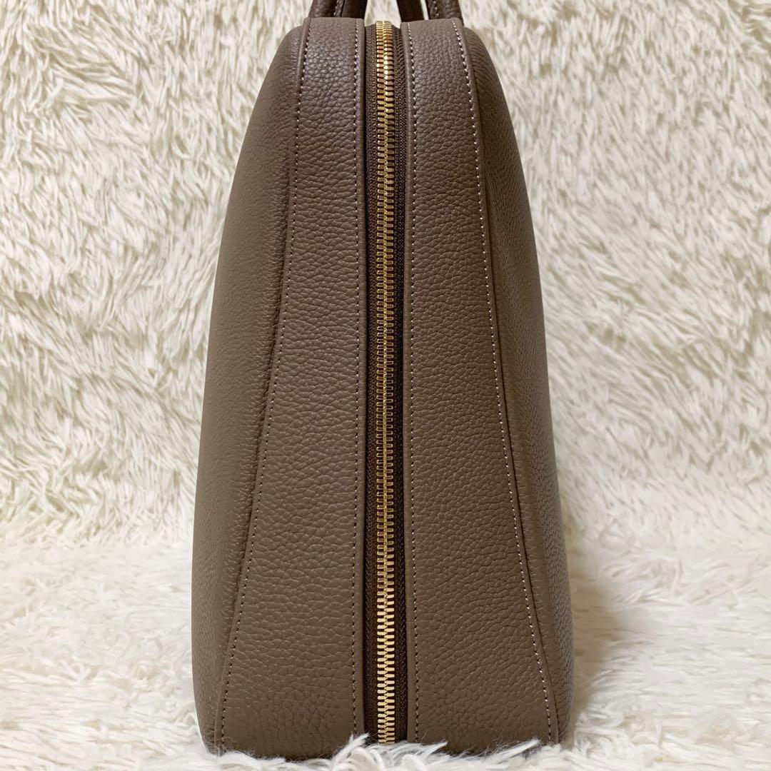 【未使用に近い】大峡製鞄 ゲント•メディア スリムオーバーナイト トープ