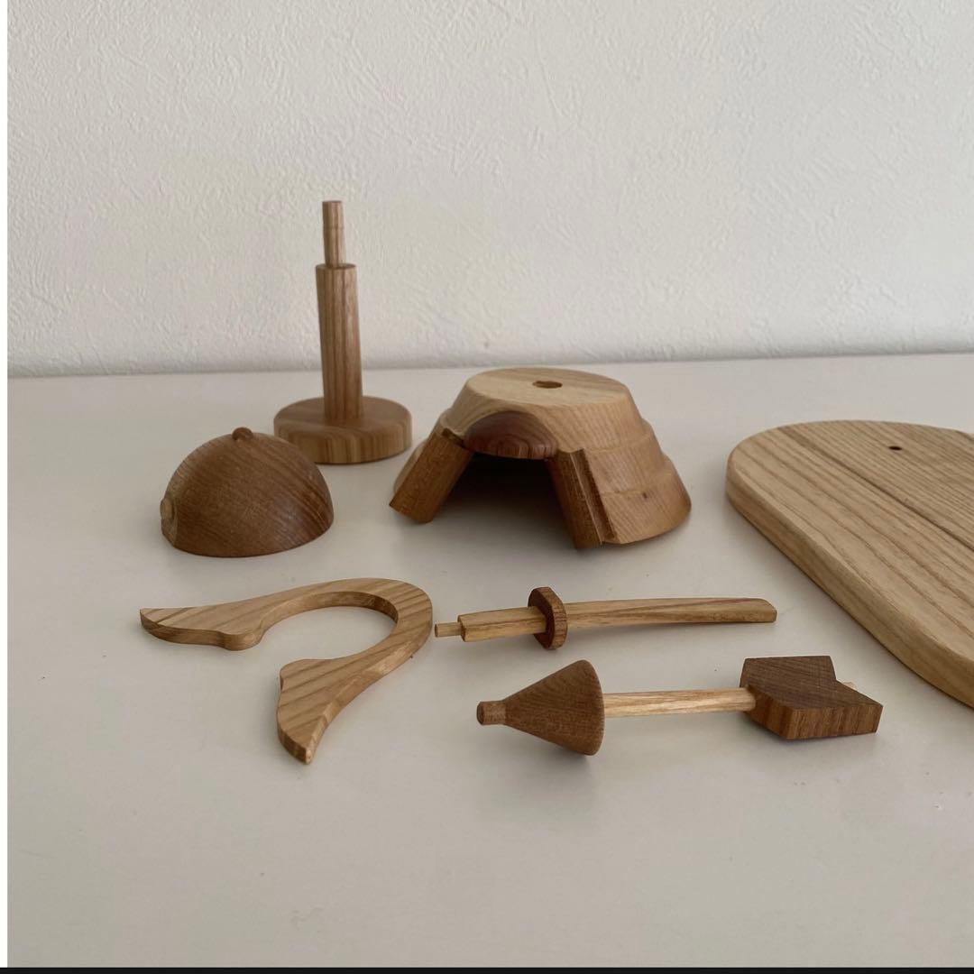 木製かぶとセット