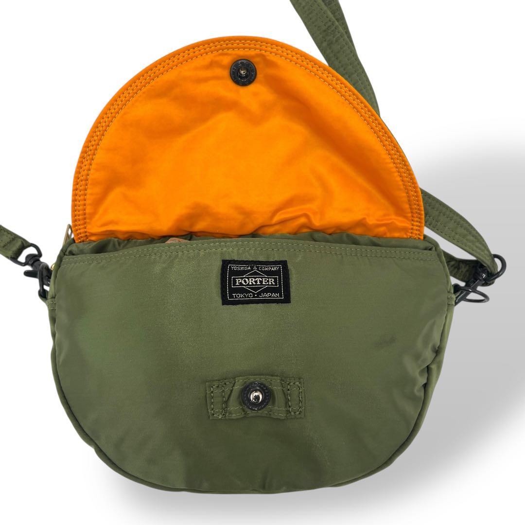【希少✨廃版】ポーター タンカー ショルダーバッグ ハーフムーン セージグリーン