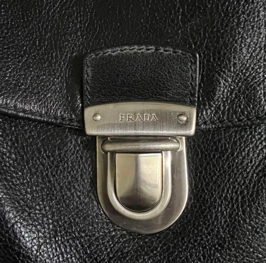 バッグ PRADA archive leather one shoulder bag