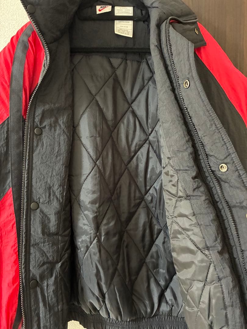 希少‼︎ 90s 白タグ NIKE 中綿ナイロンジャケット ブルズカラー XL