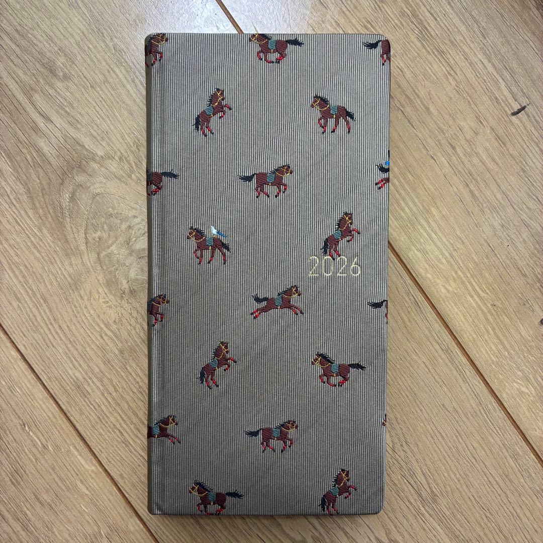 馬柄　2026 スケジュール帳　ほぼ日手帳HONカズン　タイ＆チーフMEGA