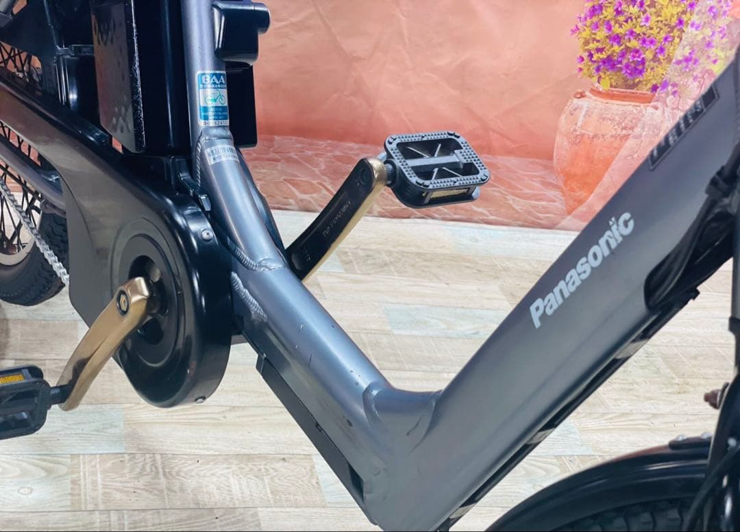 Y2416ギュットアニーズ⭐️16AH！パナソニック子供乗せ電動アシスト自転車