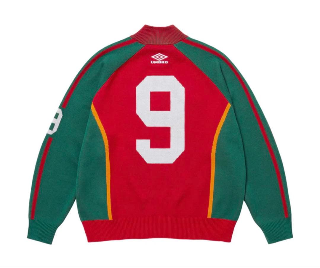 断*男様 Supreme x Umbro Zip Up Sweater \"Red