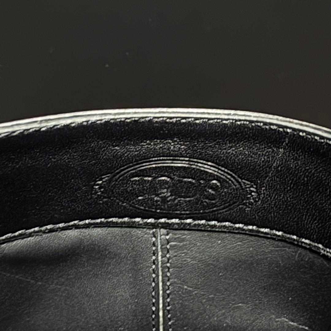 【美品】TOD'S ロングブーツ　22.5cm 本革 バックフルジップ　黒