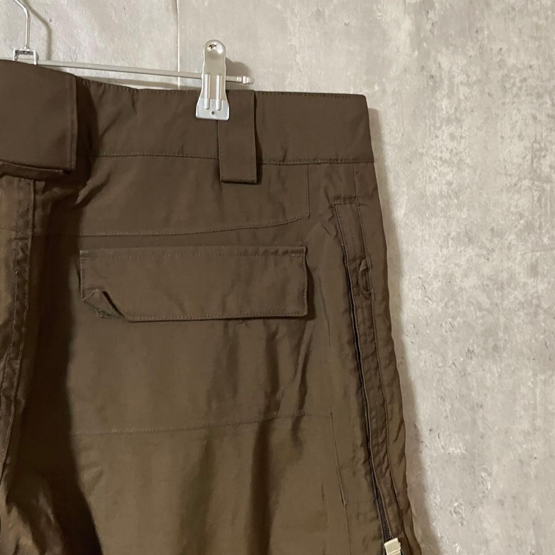 burtonバートンスキーパンツスノーボードウェアズボン下茶色ブラウンロゴ希少