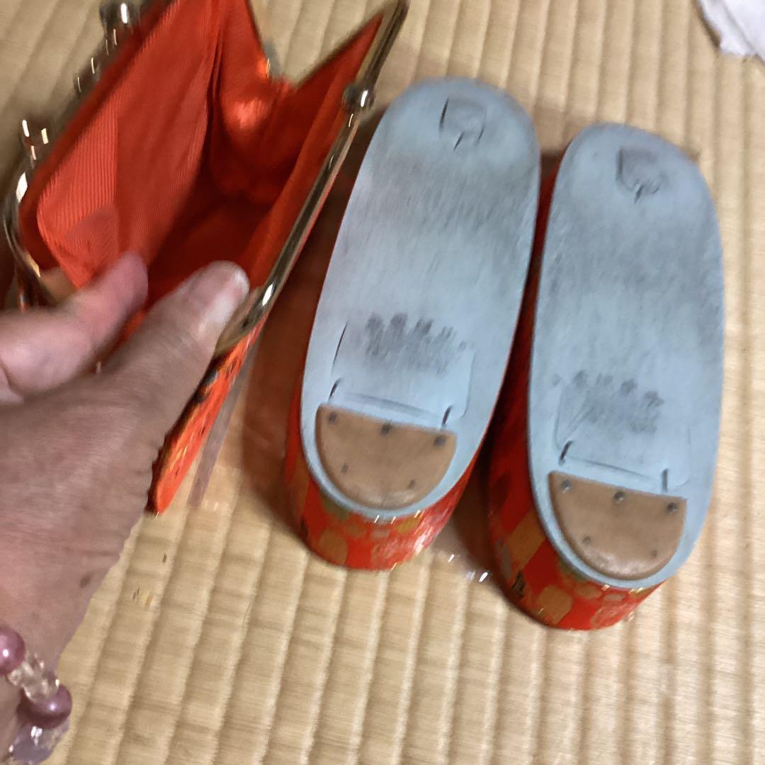 多少の難あり。七五三七歳用フルセット　帯幅14、5センチ　草履21センチ