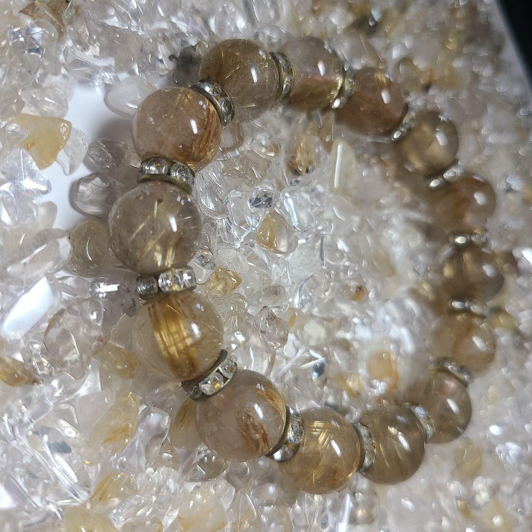 ルチルクォーツ 　タイチンルチル　パワーストーン　中古