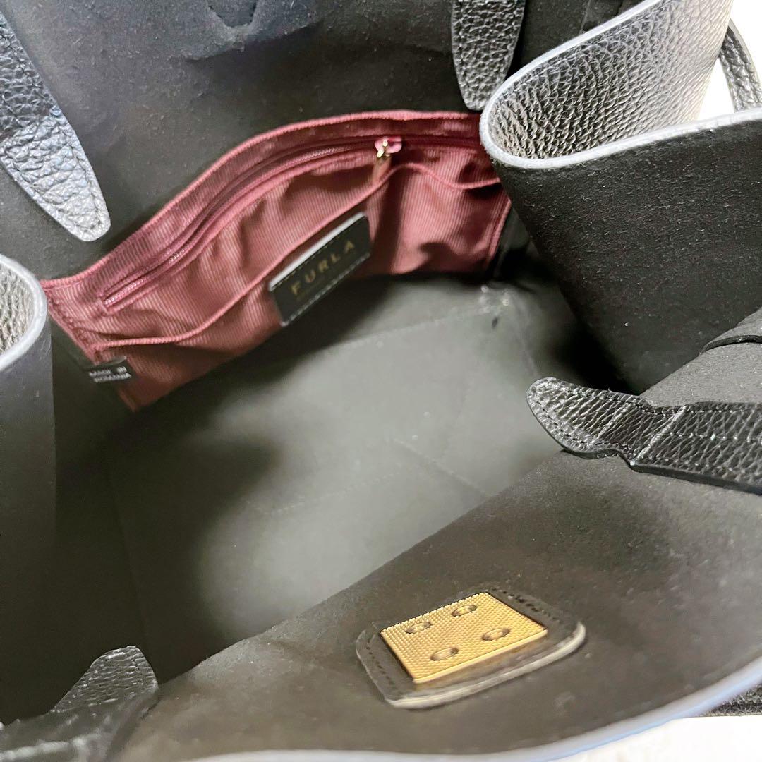 【新品未使用】A4 FURLA フルラ トートバッグ NET Mサイズ シボ