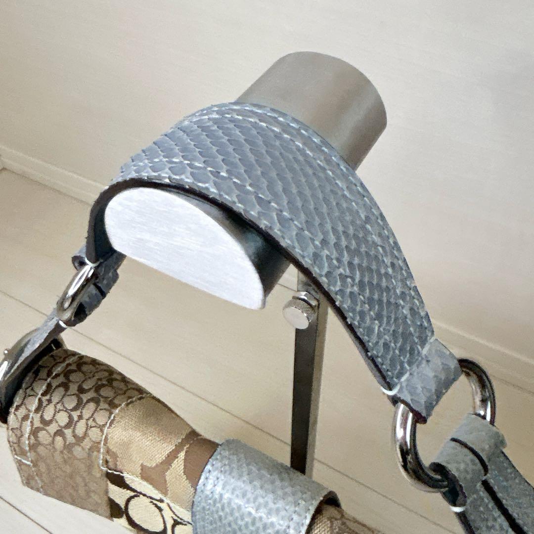 バッグ COACH Soho Patchwork Python Shoulder Bag