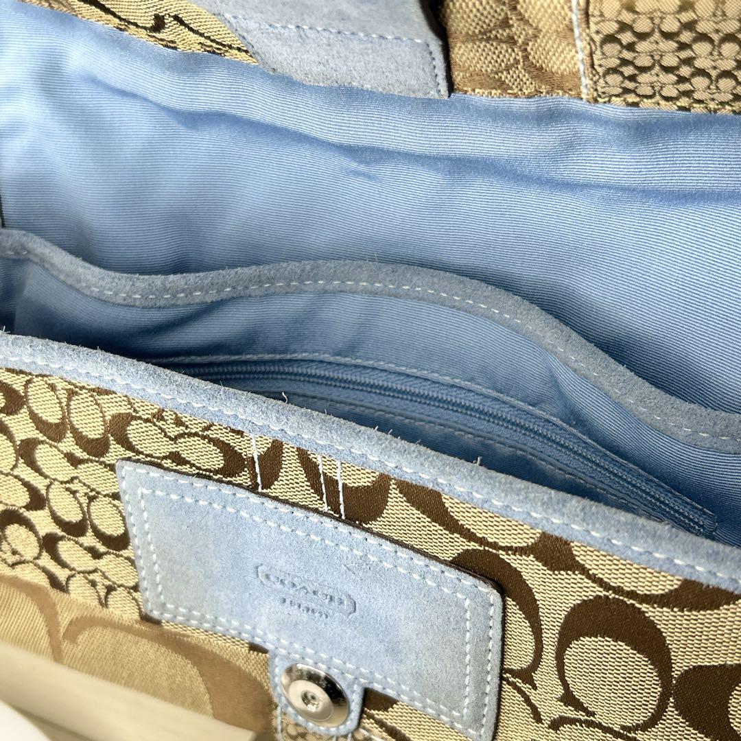 バッグ COACH Soho Patchwork Python Shoulder Bag