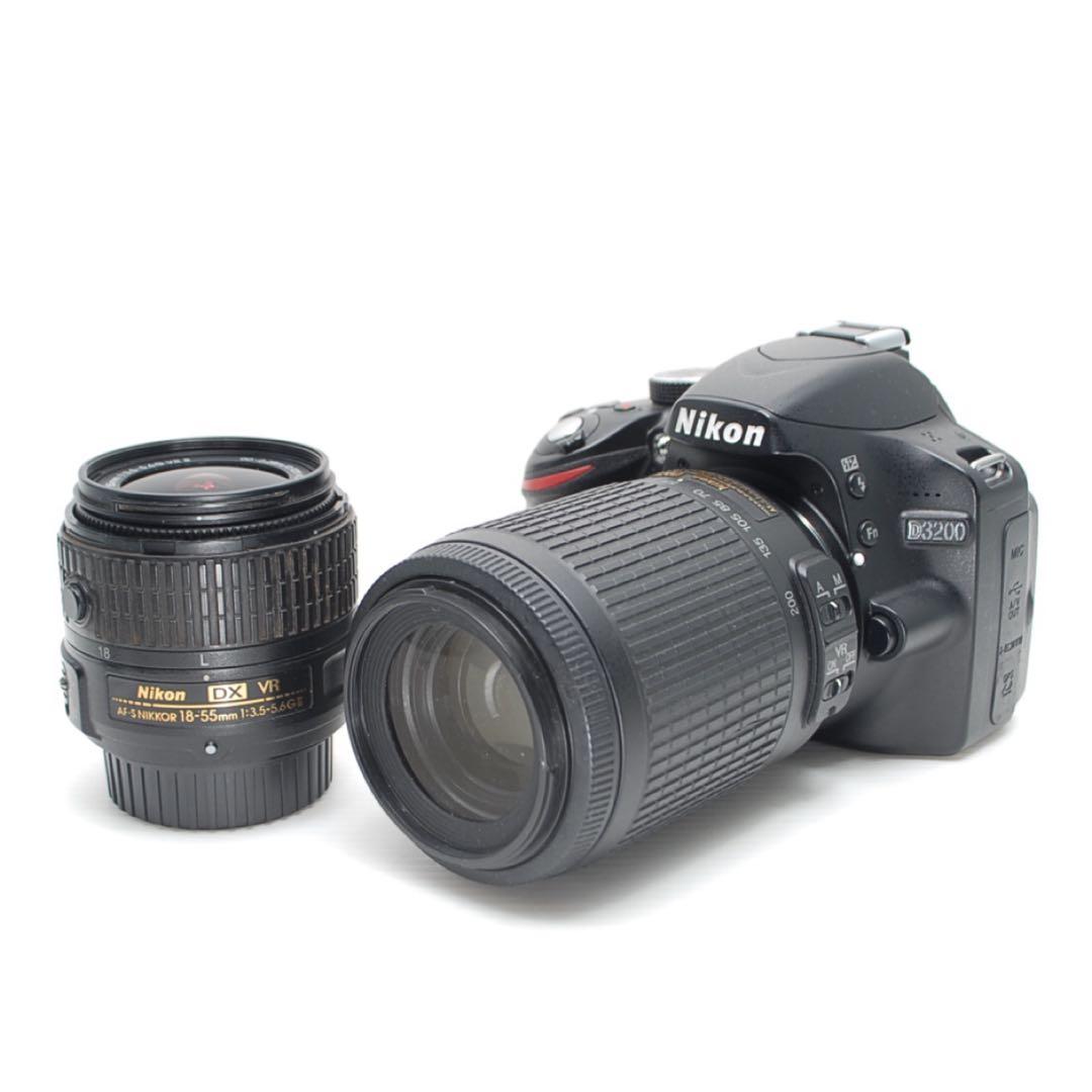✨Nikon D3200✨ダブルレンズセット 手ぶれ補正付き 初心者安心機種