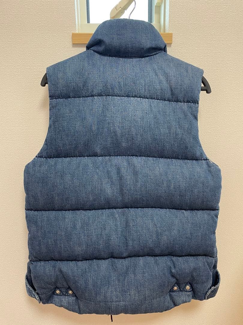 値下げ　レミレリーフ　デニムダウンベスト