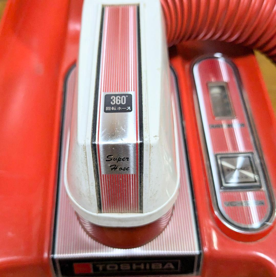 掃除機 アンティークキャニスター昭和レトロ掃除機 東芝クリーナーVC-62EA