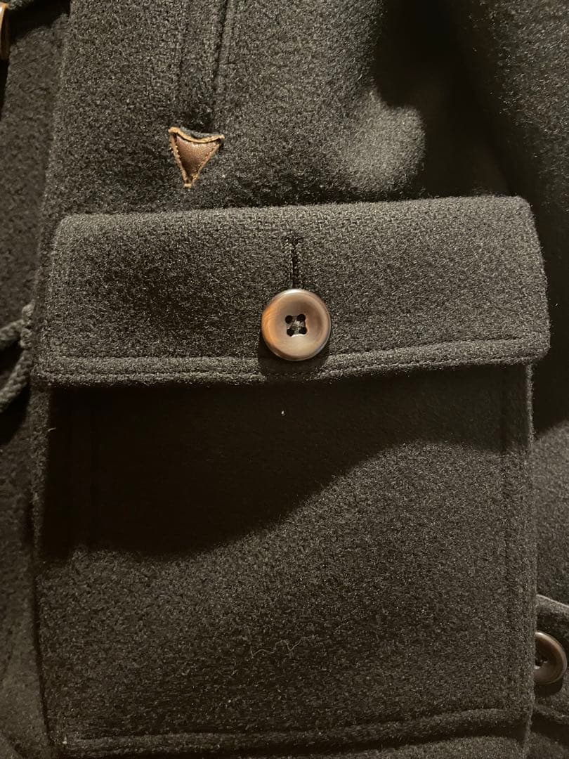 ルードギャラリー rudegallery 黒 ダッフルコート フード付き