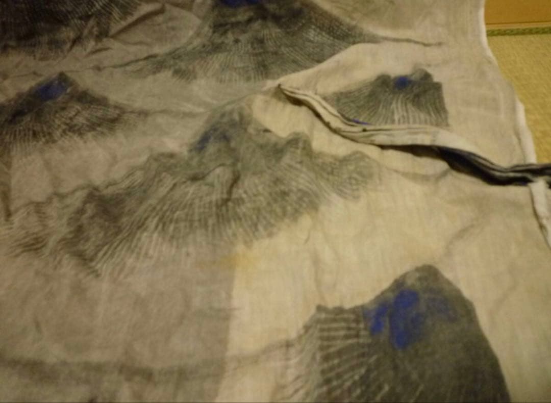 【古古布】木綿鯉のぼり生地　長さ320㎝　手描き