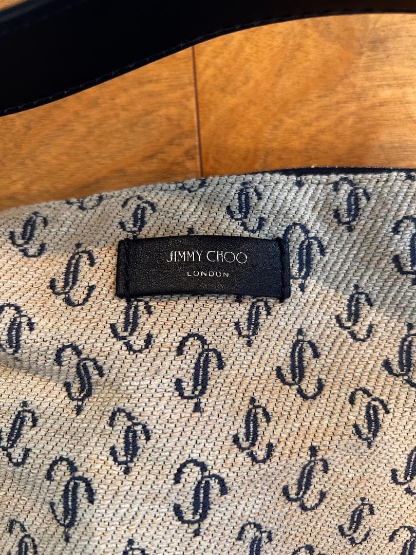 ジミーチュウ JCロゴ ジャカード ホーボーバッグ