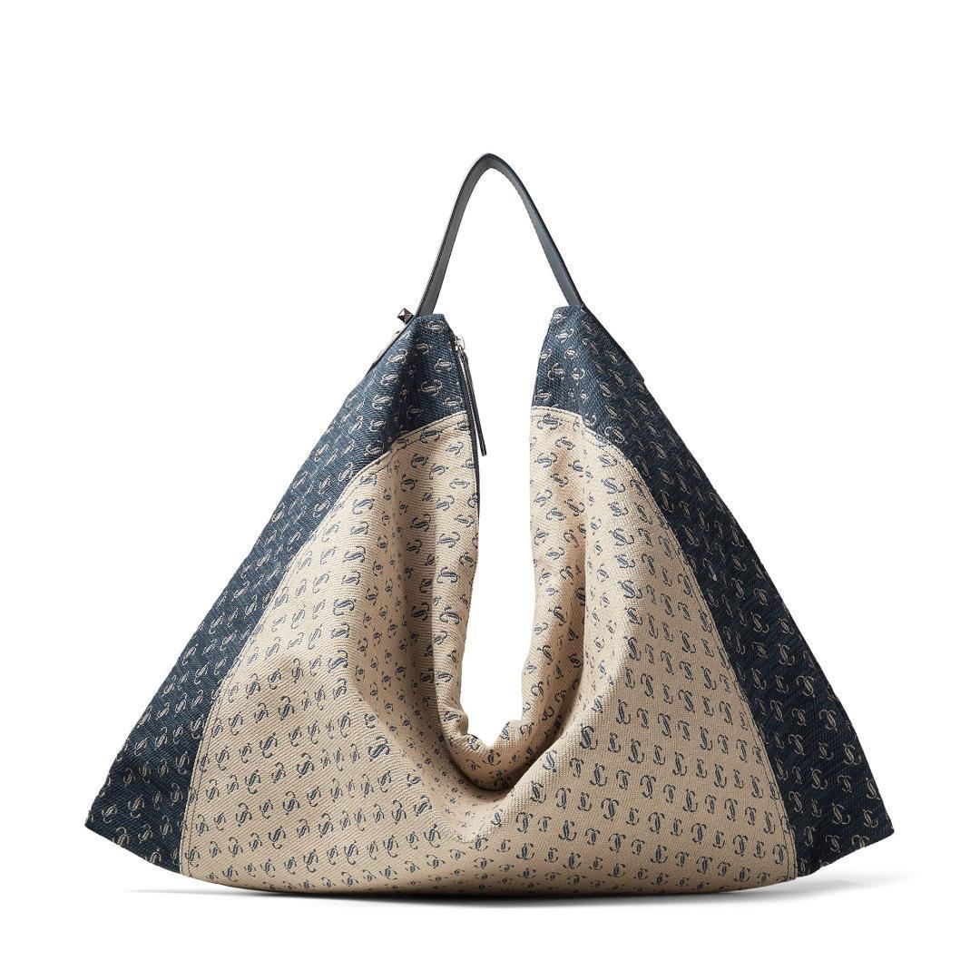 ジミーチュウ JCロゴ ジャカード ホーボーバッグ