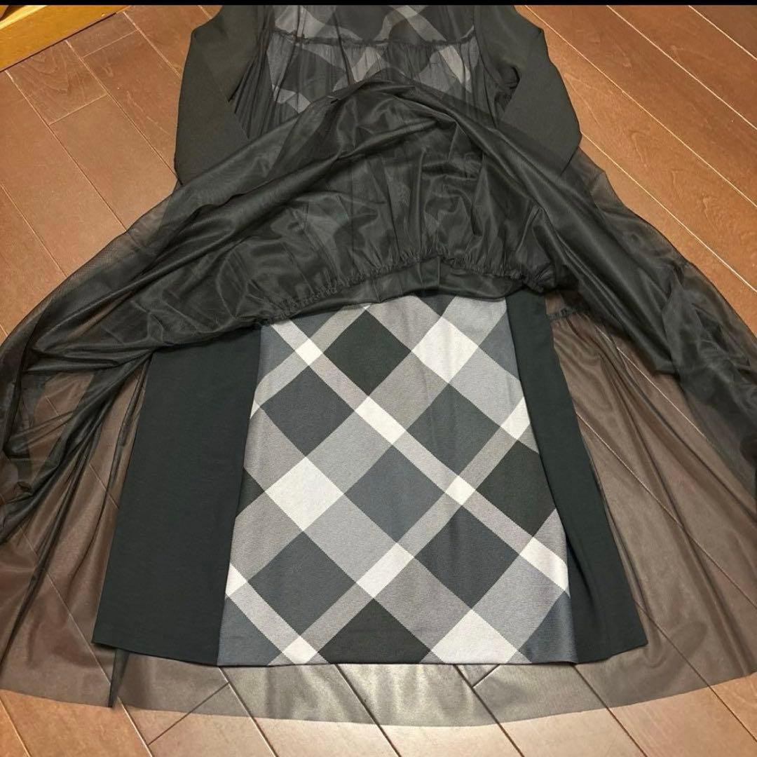 ブルーレーベルソフトチュールセットドレスブラックサイズ38