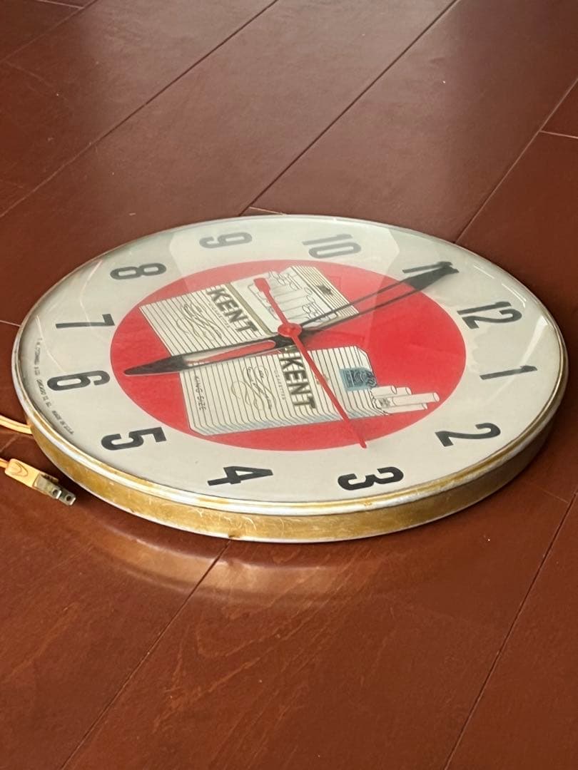 60's KENT アドバタイジング　ウォールクロック　USA製　ヴィンテージ