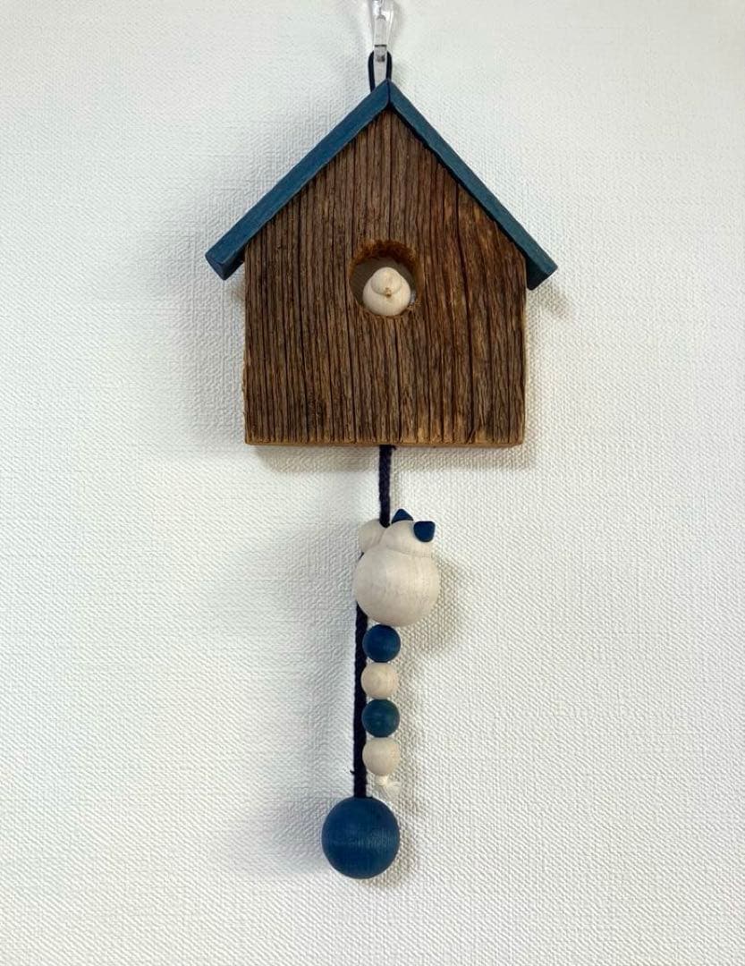 aarikka /アーリッカ　小鳥とネコの壁飾り　木製　ビンテージ