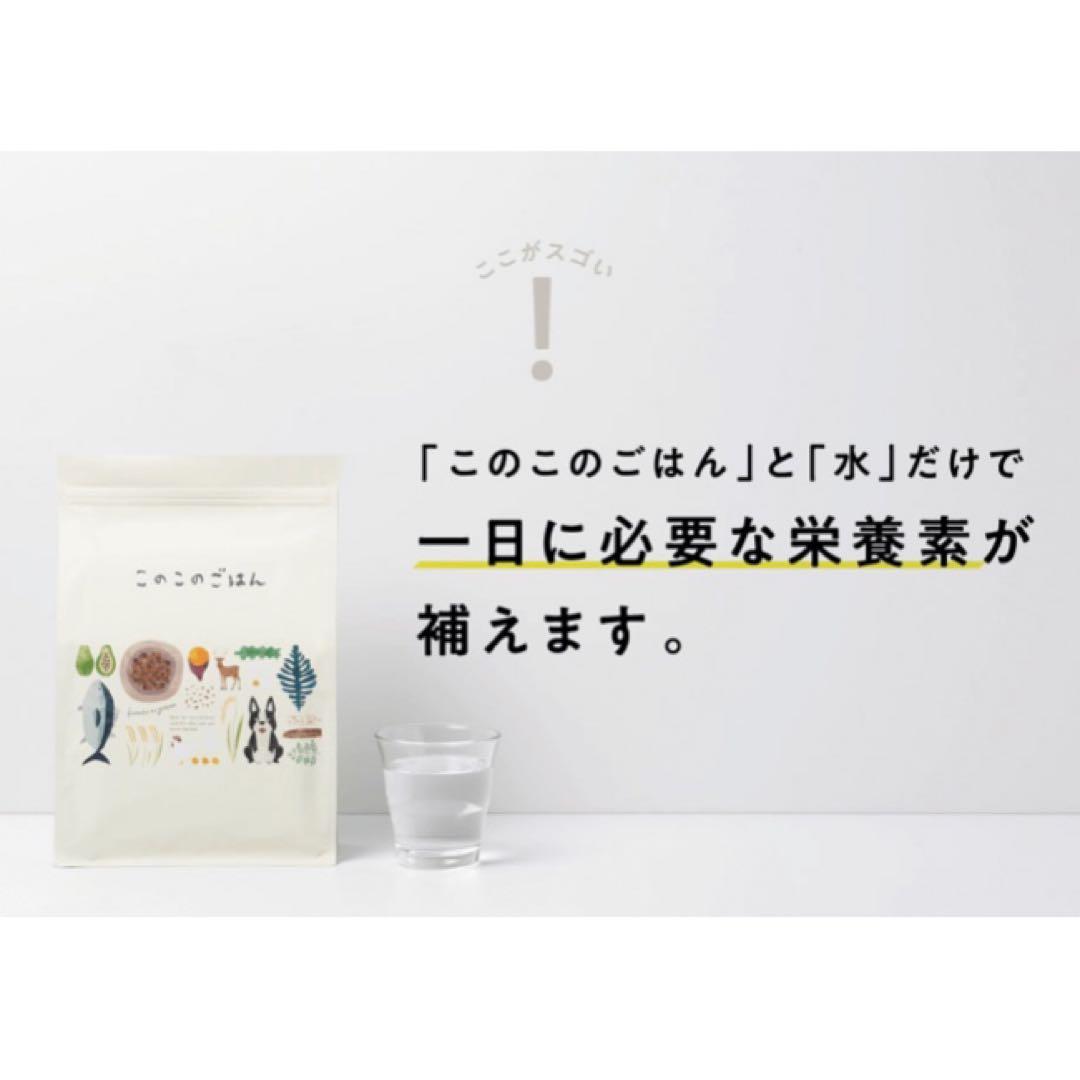 このこのごはん ドッグフード 1kg × 2袋　ふりかけおまけ付き