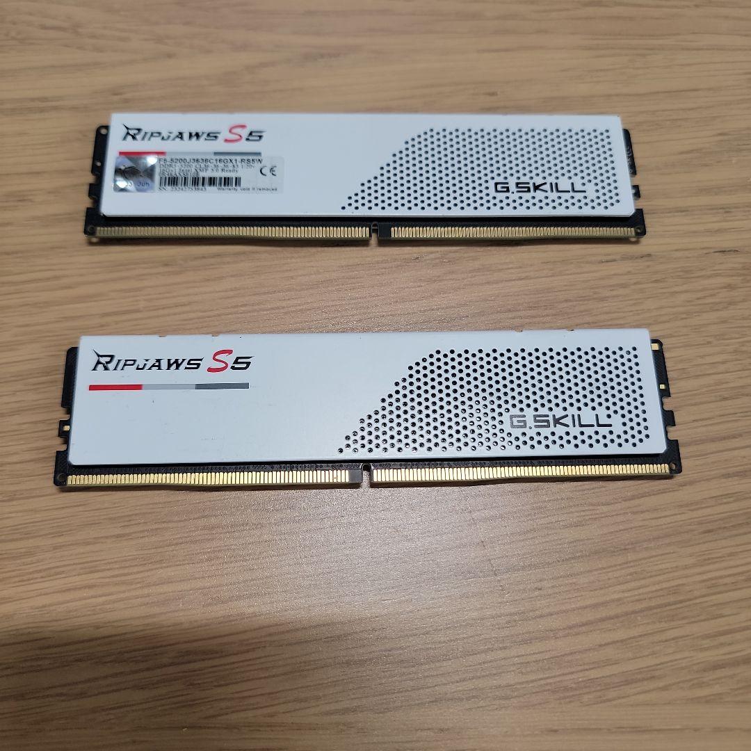 合計32G G.SKILL Ripjaws S5 DDR5 16GB 5200